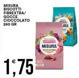 Vantaggio Cash&Carry Misura biscotti fibrextra/gocce cioccolato offerta