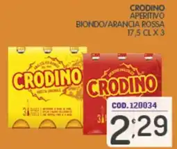 Eurocash Crodino aperitivo biondo/arancia rossa offerta