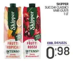 Eurocash Skipper succhi classici vari gusti offerta