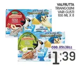 Eurocash Valfrutta triangolini vari gusti offerta