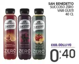 Eurocash San Benedetto Succoso Zero offerta