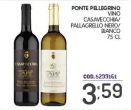 Eurocash Ponte Pellegrino Vino Casavecchia/Pallagrello Nero/Bianco offerta