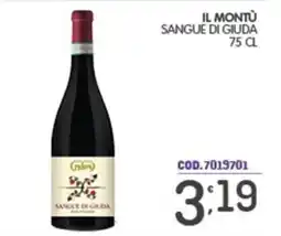 Eurocash Il Montù Sangue di Giuda offerta