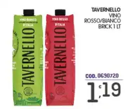 Eurocash Tavernello vino rosso/bianco offerta
