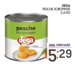 Eurocash pesche allo sciroppo dega offerta