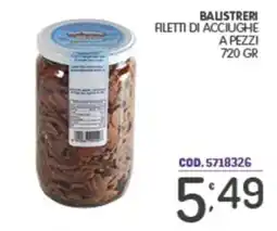 Eurocash Balistreri filetti di acciughe a pezzi offerta