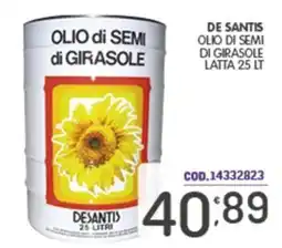 Eurocash Olio di semi di girasole Desantis offerta