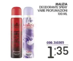 Eurocash Malizia deodorante spray offerta