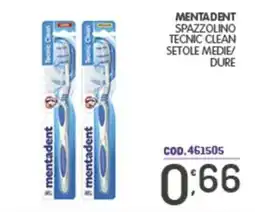 Eurocash Mentadent spazzolino tecnic clean offerta