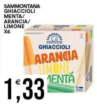 Vantaggio Cash&Carry Sammontana ghiaccioli arancia limone menta offerta