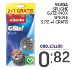 Eurocash Vileda spugne Glitzì inox spirale offerta