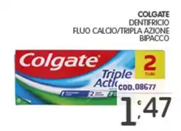 Eurocash Colgate dentifricio fluo calcio/tripla azione offerta