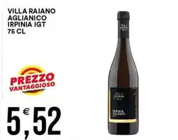 Vantaggio Cash&Carry Villa Raiano Aglianico offerta