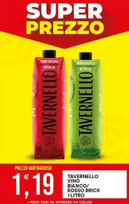 Vantaggio Cash&Carry Tavernello vino bianco/rosso brick offerta