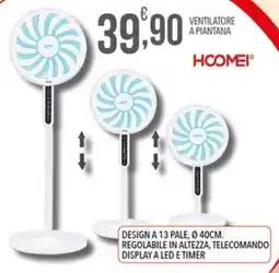Iper Nonna Isa Ventilatore a piantana Hoomei offerta