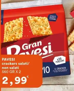 Supermercati Pasquale Prisco Gran Pavesi crackers salati/non salati offerta