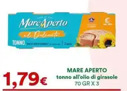 Supermercati Pasquale Prisco Mare Aperto tonno all’olio di girasole offerta
