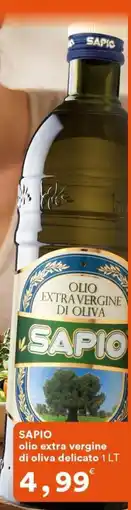Supermercati Pasquale Prisco Sapio olio extra vergine di oliva delicato offerta
