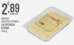 Iper Nonna Isa Ravioli ricotta e spinaci la sfoglia d'oro offerta