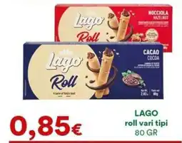 Supermercati Pasquale Prisco Lago roll vari tipi offerta