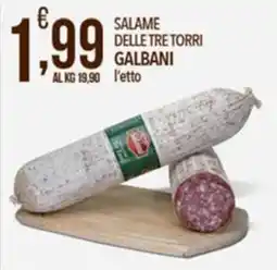 Iper Nonna Isa Salame delle tre torri Galbani offerta