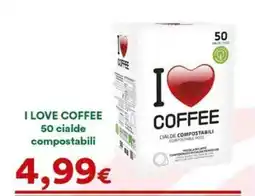 Supermercati Pasquale Prisco I love coffee cialde compostabili offerta