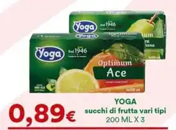 Supermercati Pasquale Prisco Yoga succhi di frutta vari tipi offerta