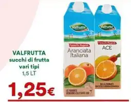 Supermercati Pasquale Prisco Valfrutta succhi di frutta vari tipi offerta