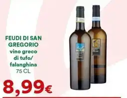 Supermercati Pasquale Prisco Feudi di San Gregorio vino greco di tufo/falanghina offerta