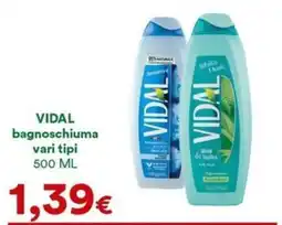 Supermercati Pasquale Prisco Vidal bagnoschiuma offerta