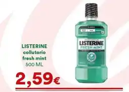 Supermercati Pasquale Prisco Listerine collutorio fresh mint offerta