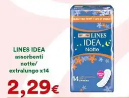 Supermercati Pasquale Prisco Lines idea assorbenti notte offerta