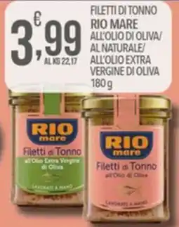 Iper Nonna Isa Filletti di Tonno Rio Mare offerta