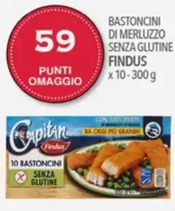 Iper Nonna Isa Bastoncini di merluzzo senza glutine Findus offerta