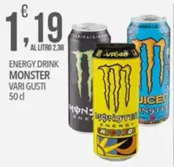 Iper Nonna Isa Energy drink Monster vari gusti offerta