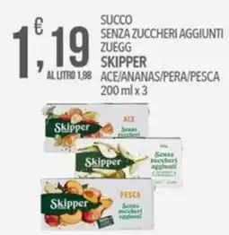 Iper Nonna Isa Succo senza zuccheri aggiunti Skipper offerta