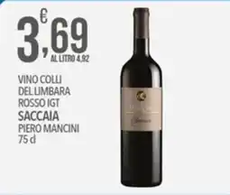 Iper Nonna Isa Vino Colli del Limbara Rosso IGT Saccaia Piero Mancini offerta