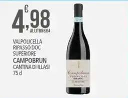 Iper Nonna Isa Valpolicella Ripasso DOC Superiore Campobrun offerta