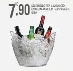 Iper Nonna Isa Secchiello per il ghiaccio ovale in acrilico trasparente offerta