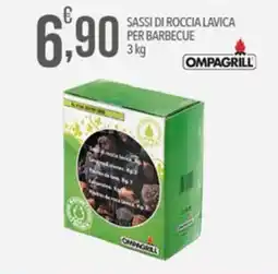 Iper Nonna Isa Sassi di roccia lavica per barbecue Ompagril offerta