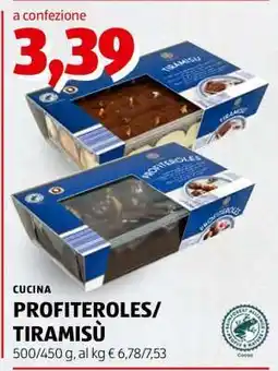 ALDI CUCINA PROFITEROLES/TIRAMISÙ offerta