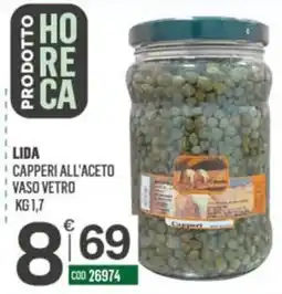 Tutto Risparmio Cash&Carry Lida capperi all'aceto offerta