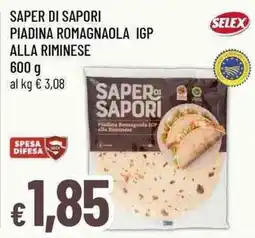 Famila Superstore Saper di sapori piadina romagnola igp alla riminese offerta