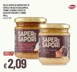 Famila Superstore Saper di Sapori Paté di Cipolle in Aceto Balsamico, Tonno, Sedano e Pasta di Olive/ Di Carciofi e Tonno offerta