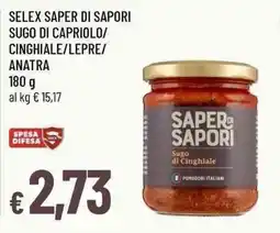Famila Superstore Saper di Sapori Sugo di Cinghiale offerta