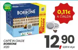 Eurospar CAFFÈ IN CIALDE BORBONE X120 offerta