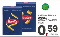 Eurospar PASTA DI SEMOLA BARILLA offerta