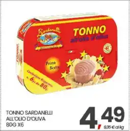 Eurospar TONNO SARDANELLI ALL'OLIO D'OLIVA offerta