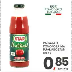 Eurospar PASSATA DI POMORO LA MIA PUMMARÒ STAR 680G offerta