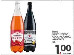 Eurospar BIBITE SANPELLEGRINO COCKTAIL/CHINÒ/ARANCIATA offerta